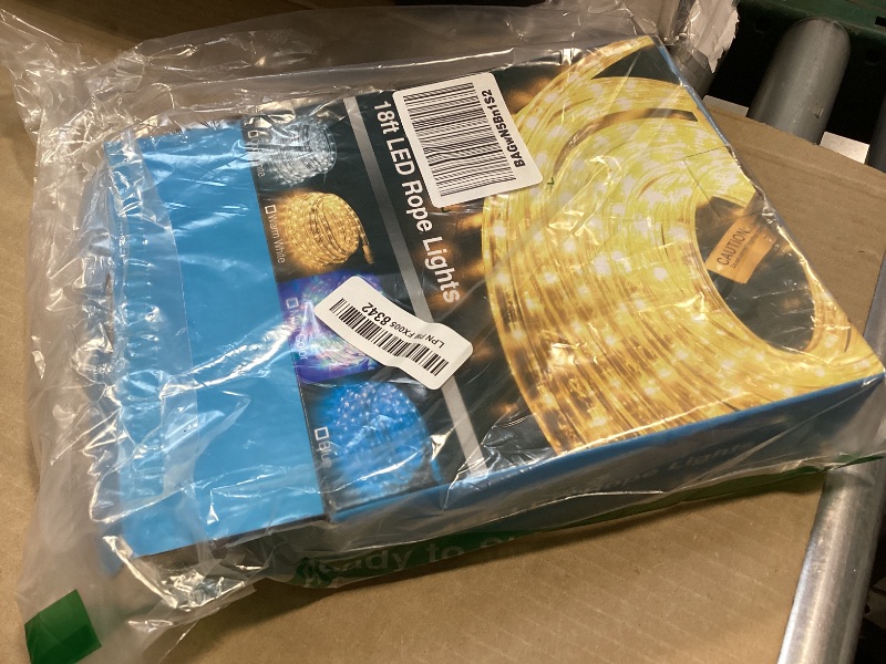 Photo 1 of Brizled 18ft 216 LED Rope Lights, 120V ETL Listed Plugin Rope Lights Connectable Daylight White Indoor Outdoor Rope Lights Flexible LED Tube Lights for Holiday, Garden, Yard, Corridor and Patio Decor