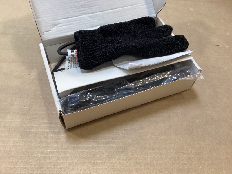 Photo 1 of 1.25 Inch Ceramic Tourmaline Curling Wand - Dual Voltage Hair Curler for Long-Lasting Curls & Waves with 5 Heat Settings, Heat-Resistant Glove & Clips Included