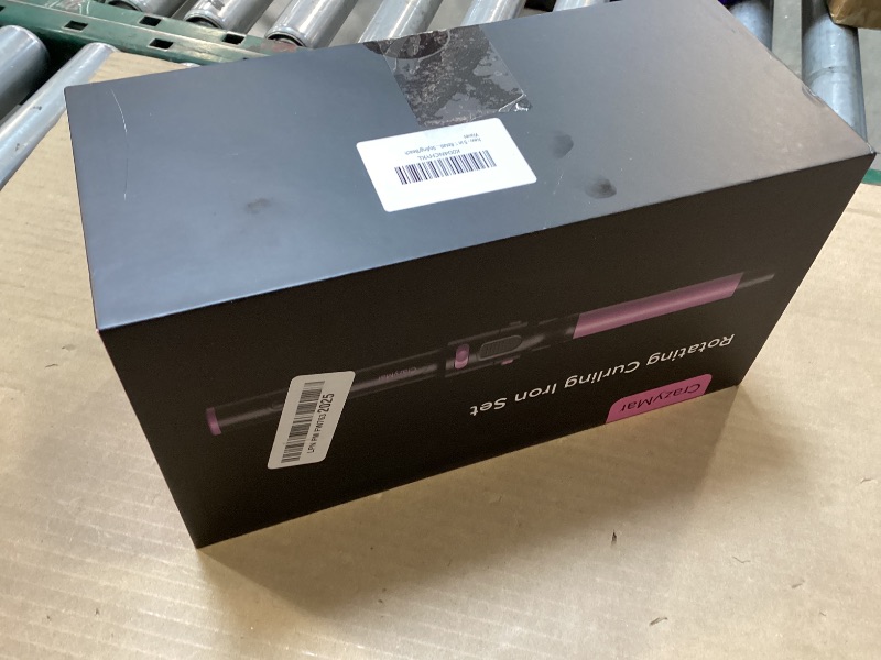 Photo 1 of 5 in 1 Automatic Rotating Curling Iron Set, CrazyMar Curling Wand Set - 5 Barrels (3/4,1,1/4 Inch) Dual Voltage Curling Wand for Professional Hair Styling, Travel, Ceramic Coating, Women Gifts