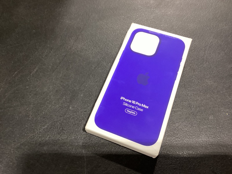 Photo 1 of Apple iPhone 16 Pro Max Silicone Case with MagSafe and Camera Control: Lightweight Phone Case, Wireless Charging Compatible, Smooth Matte Finish; Ultramarine