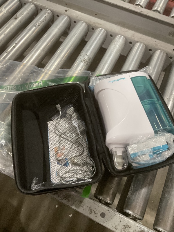 Photo 1 of NASALFRESH MD - Dual Powered Nasal Irrigation System Nasal Rinse and Wash - Sinus Decongestant Relief System w/ 30 Saline Packets - Rechargeable - 2 Sets of Nose Pillows - Snoring Remedy