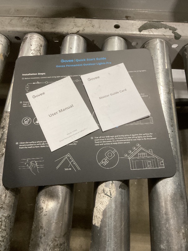 Photo 1 of Govee Permanent Outdoor Lights Pro, 200ft with 120 RGBIC LED Lights for Daily and Accent Lighting, 75 Scene Modes for Outdoor Decor, IP67 Waterproof, Works with Alexa, Google Assistant, Matter, Black
