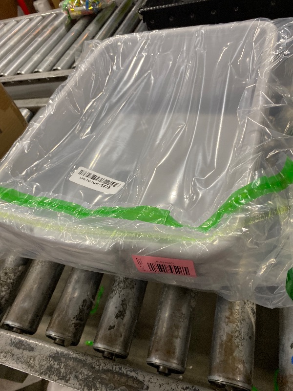 Photo 1 of Ggbin Plastic Dish Tubs, Commercial Bus Box/Wash Basin Tote Box, 3-Pack(Grey, 13L)