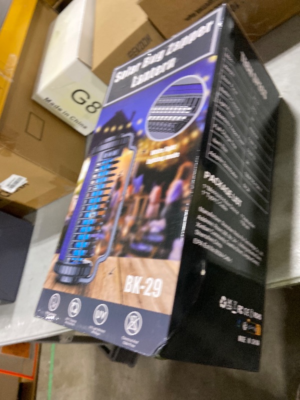 Photo 1 of Solarush Solar-Powered Mosquito Killer & Bug Zapper, 4200V Voltage, IP5 Waterproof, ABS Fireproof Material, Large Coverage Area (1/2 Acre), Long-Lasting LED Lamp Beads?(Black)