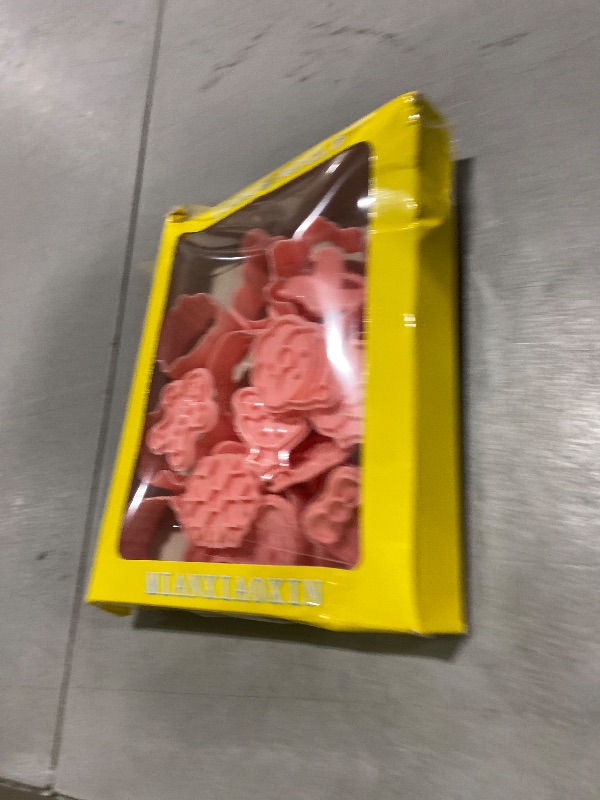 Photo 1 of 10 Piece Mini Christmas Cookie Cutters, 3d Raised Design Cookie Stamps, Mini Gingerbread, Snowflake, Snowman, Candy Baking Molds, Christmas Ornament Cookie Cutter Set