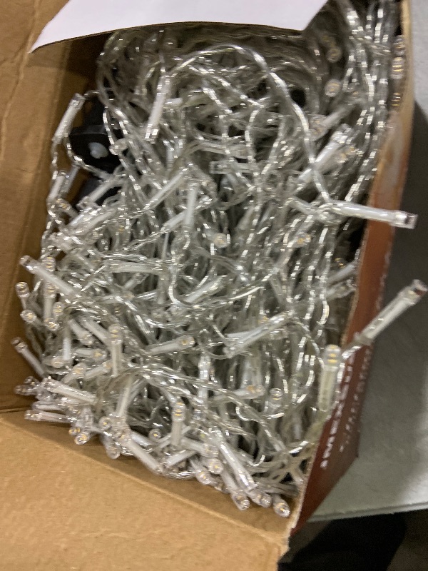 Photo 1 of JMEXSUSS Christmas Icicle Lights for Outside-800 LED Warm White Icicle Lights Outdoor Waterproof, Warm White Christmas String Light for House Wedding Party Christmas Decoration