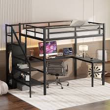 Photo 1 of metal loft bed frame 84.6 x 14.2 x 5.3