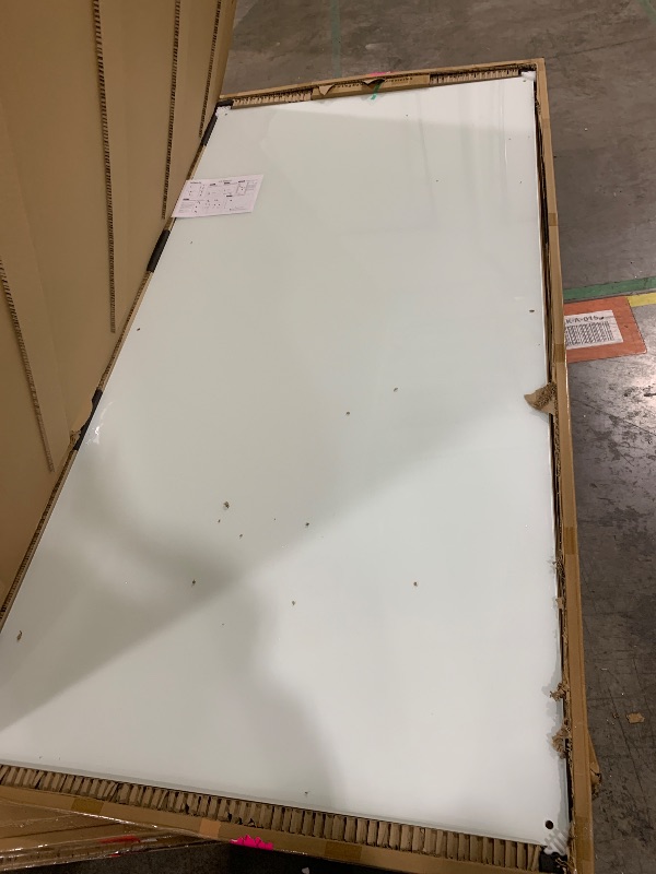 Photo 1 of Large Glass Dry Erase Board, 96 x 48 Inches Magnetic Glass Whiteboard for Wall, 8' x 4' Frameless Board for Office, Home, School