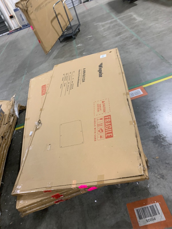 Photo 1 of Large Glass Dry Erase Board, 96 x 48 Inches Magnetic Glass Whiteboard for Wall, 8' x 4' Frameless Board for Office, Home, School