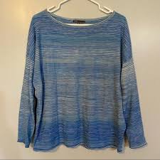 Photo 1 of 
VINCE Blue Ombre Lightweight Sweater Tops Size Small