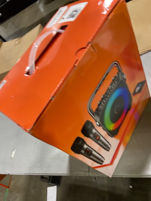 Photo 1 of Karaoke Machine, Portable Bluetooth Speaker with 2 Wireless Microphones for Adults & Kids with Lights, Karaoke Microphone with PA System Supports USB/TF/FM/AUX for Home Party Home System Packages