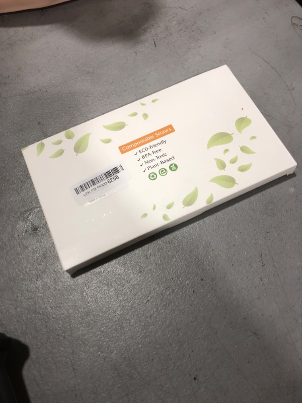 Photo 1 of [100 Pcs] 5 Inch Sugarcane Cocktail Short Straws - Disposable Compostable Biodegradable Drinking Straws for Whiskey Bar Club Cocktail Cold Drinks