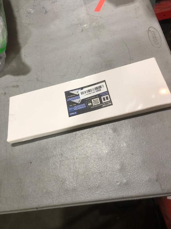 Photo 1 of (5 Pack) BESTTEN USWP6 Matte Snow White Screwless Decorator Wall Plate, 2-Gang Outlet Cover, Decor Switch Face Plate, H4.69” x W4.73”