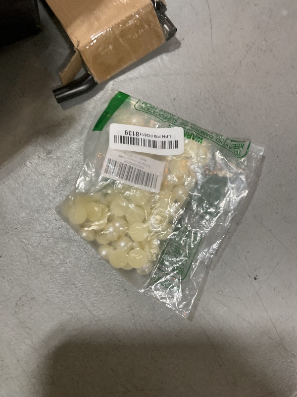 Photo 1 of 100PCS 16mm Flatback Pearls for Crafting Ivory, Imitation Large Half Round Pearl Beads Bulk for Crafts Project, Half Flat Back Pearls for DIY Making Crocs Tumblers Shoes Cups Wedding