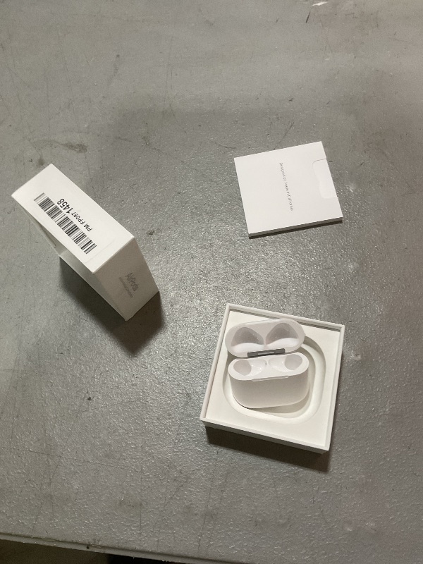 Photo 1 of Wireless Charging Case Compatible with AirPods 4, Replacement Case for AirPods 4, Bluetooth Pairing Sync Button, Includes Gray Microfiber Cleaning Cloth, Earbuds Not Included(USB-C Port)