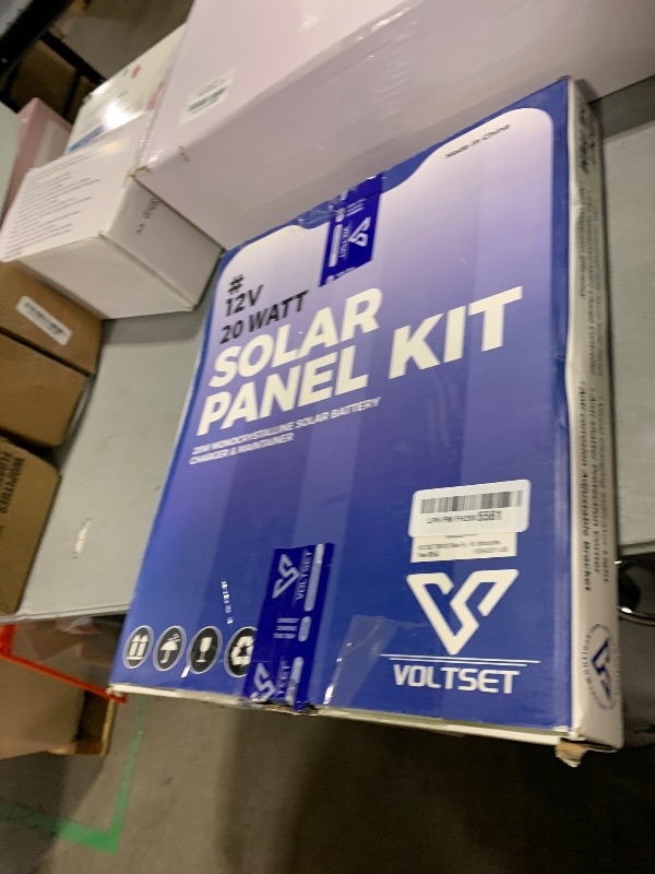 Photo 1 of Voltset 12V Solar Battery Charger - 20W Waterproof Solar Power Trickle Charger Battery Maintainer Tender with MPPT Charge Controller - Solar Panel Kit for Car RV Boat Marine Trailer Automotive