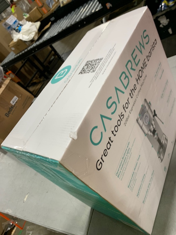 Photo 1 of CASABREWS CM5418 Espresso Machine 20 Bar, Compact Espresso Maker with Steam Milk Frother, Stainless Steel Coffee Machine with 34oz Removable Water Tank for Cappuccino, Gift for Women or Men, Silver