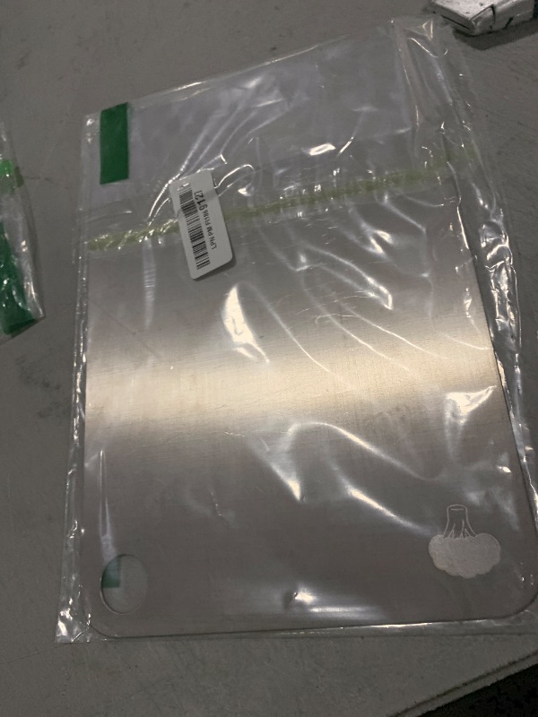 Photo 1 of 100% Pure Titanium Cutting Board– Double-Sided Metal titanium Cutting Boards for Kitchen, Food-Grade Certified, Dishwasher Safe – Small Titanium Cutting Board 11.4"x7.9" – Gift-Ready