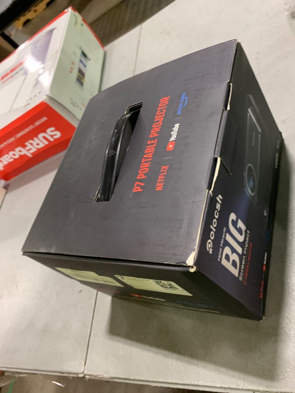 Photo 1 of Polocsh 4K Smart Projector with WiFi and Bluetooth , 1080P Native Full HD Portable Mini Projector for Bedroom, Built-in Apps, 2s Auto Keystone , 270° Rotation for Home Outdoor Movies