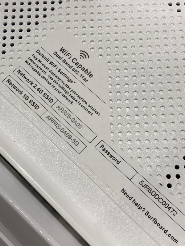 Photo 1 of ARRIS SURFboard SVG2482AC DOCSIS 3.0 Cable Modem & AC2350 Wi-Fi Router , Comcast Xfinity Internet & Voice , Four 1 Gbps Ports , 2 Telephony Ports for Digital Voice , Up to 800 Mbps