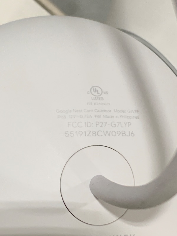 Photo 1 of Google Nest Cam Outdoor (Wired, 2nd Gen) - Security Camera with 2K Video and Gemini, Night Vision, 2-Way Audio - Works with Google Home - 2025 Model - Snow