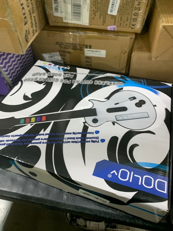 Photo 1 of DOYO Wireless Wii Guitar Hero Controller Compatible with Guitar Hero and Rock Band 2 & 3 Games with Strap (Excludes Rock Band 1), Black