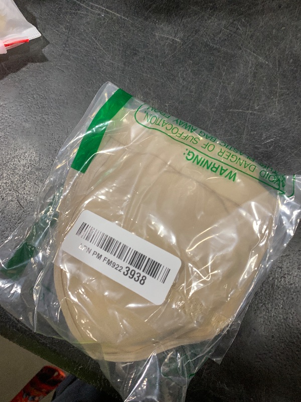 Photo 1 of Capezio Deep Neck Clear Back Bra, Nude, X-Small