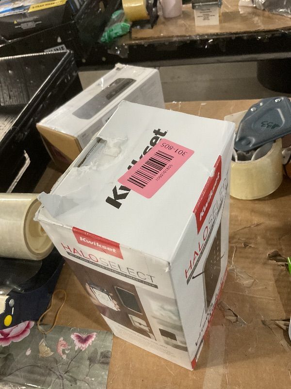 Photo 1 of **NOT IN ORIGINAL PACKAGING** Kwikset 916 Keyless Entry Touchscreen SmartCode Electronic Deadbolt Smart Lock Featuring SmartKey Security and ZigBee 3.0 Technology in Traditional Satin Nickel, Zigbee Hub Sold Separately