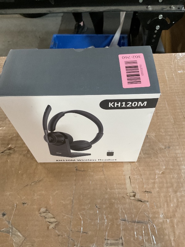 Photo 1 of (2025 Upgraded) Wireless Headset with Mic for Work, Bluetooth Headset with Noise Canceling Microphone with Dongle, Charging Base & Mic Mute, Wireless Headphones for Work from Home/PC/Computer