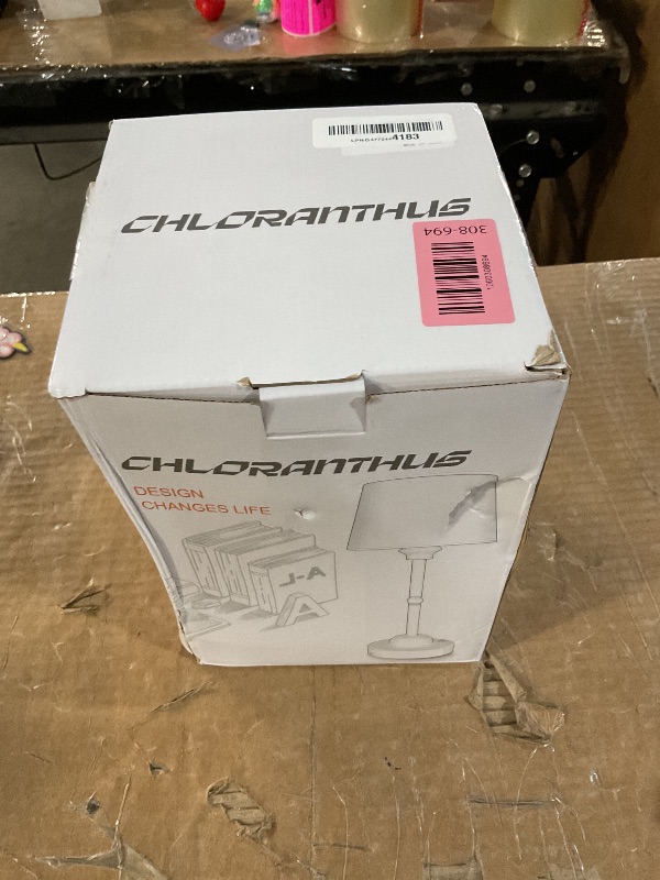 Photo 1 of ***MISSING PARTS***
CHLORANTHUS 2 Pack Cordless Table Lamps, 3 Colors Stepless Dimming Fabric Desk Lamp, 6000mAh Rechargeable Battery LED Desk Lamp, Touch Night Light for Bedroom, Dining, Desk, Cafe