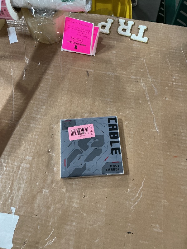 Photo 1 of [2025 Upgrade] 4-in-1 USB C Cable 240W 5FT Compatible With Lightning Cable [Fast Charging & Data Transfer] Flat Type C/A to C/L Cord for iPhone/iPad, Multi Charger Wire Combo for All Devices (Grey)