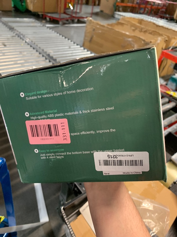 Photo 1 of ***DAMAGED - SEE NOTES/PICTURES***
HIHEGD 2 Tier Bathroom Storage With Dividers, Clear Under Sink Pull Out Organizer for Kitchen Pantry, Medicine Cabinet