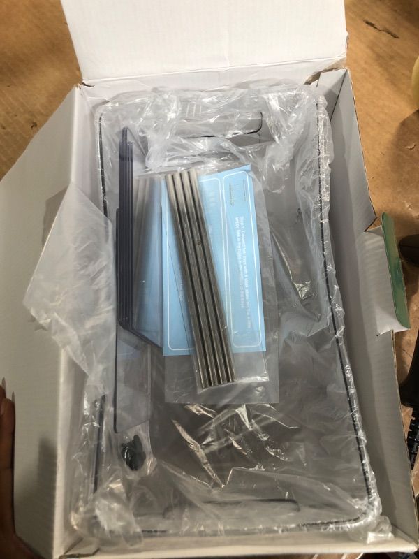 Photo 1 of ***DAMAGED - SEE NOTES/PICTURES***
HIHEGD 2 Tier Bathroom Storage With Dividers, Clear Under Sink Pull Out Organizer for Kitchen Pantry, Medicine Cabinet