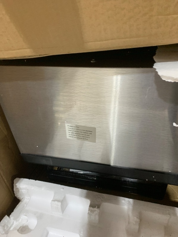 Photo 1 of ?150LBS/24H + 55 Ice Cubes/10-15 Mins? Commercial Ice Maker - 50LBS Storage, Stainless Steel, Self-Cleaning for Home Bar Outdoor