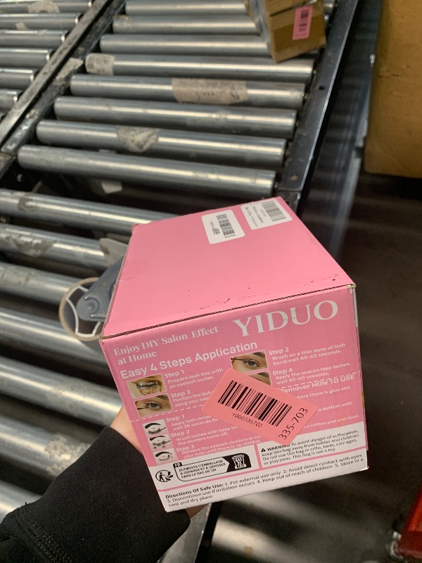 Photo 1 of **MISSING PARTS**YIDUO 994Pcs Lashes Clusters Kit 60D/80D/100D Volume False Eyelash Extensions 10-20mm D Curl Wispy Individual Fake Eyelashes Kit, Volume Studio Effect with Bond&Seal|Tweezers|Removers|Cleanser
