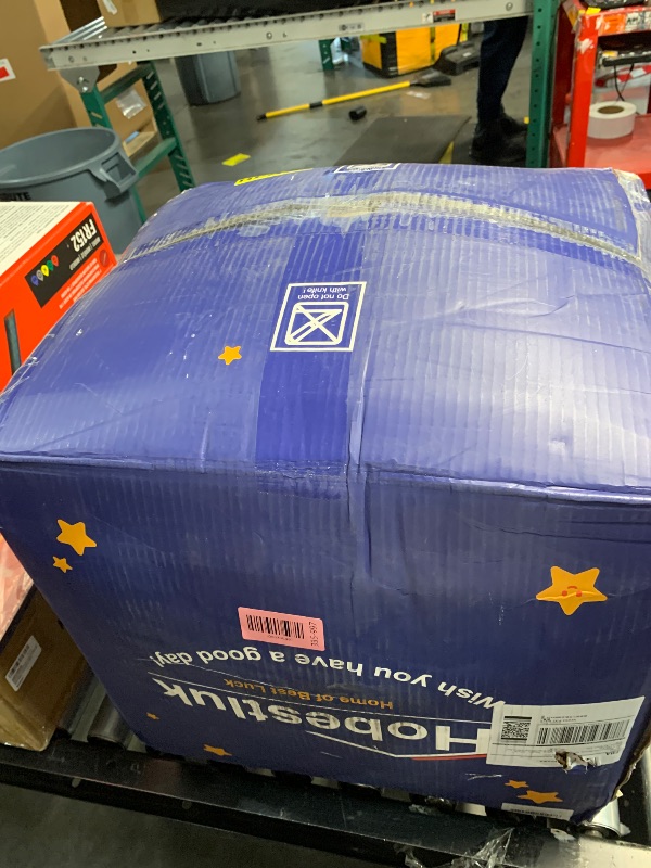 Photo 1 of ***FACTORY SEALED***Hobestluk Bean Bag Chair Convertible Beanbag Chairs for Adults, 3 in 1 Bean Bags with Stripe Cover, Adult Bean Bag Chair for Living Room, Bedroom (Black, Full)