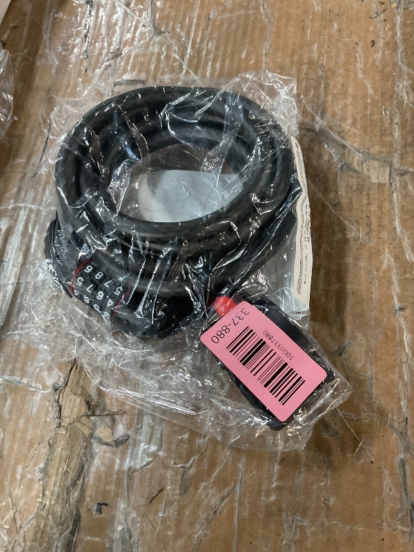 Photo 1 of ***Locked unable to unlock****** Master Lock Cable Lock, Set Your Own Combination Bike Lock, 6 ft. Long, Black, 8122D