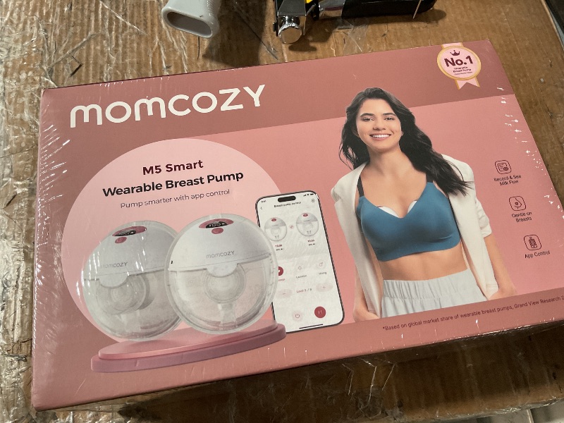 Photo 1 of ***FACTORY SEALED***
Momcozy M5 Smart APP Controlled Wearable Breast Pump, Hands-Free Wireless Electric Pump, 3 Modes 9 Suction Levels, BPA-Free, Portable Lightweight, 24mm Flange, 2-Pack Cozy Red