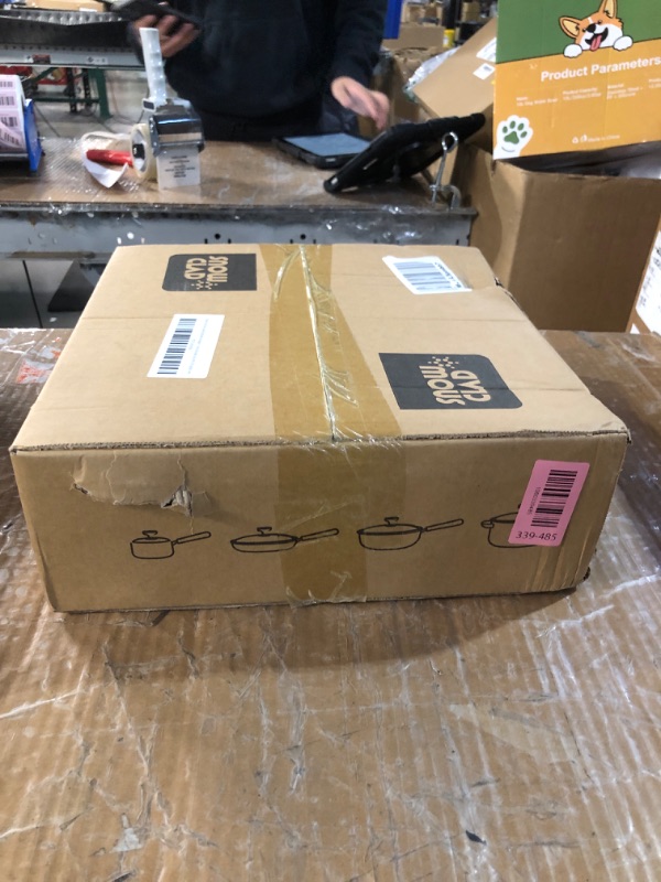 Photo 1 of ***DAMAGED - SEE NOTES/PICTURES*** Saute Pan,Hybrid Non Stick 5 Quart Everyday Braiser pan,Chicken Fryer, PFOA Free Cookware,12 inch Deep Frying Pans with Lid,Dishwasher and Oven Safe,Works on Induction,Ceramic and Gas Cooktops