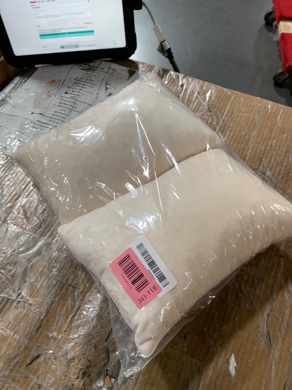Photo 1 of 1 MIDDLE ONE 2 Pack Small Pillow, Memory Foam Mini Pillow 11 X 7 Inches for Travel, Sleeping, Nap and Neck, Knee, Lumbar Support, Tiny Cushion for Pet, Dogs (Off-White)