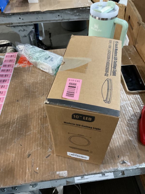 Photo 1 of ***MISSING PARTS***
2-Pack 10Inch 30W LED Flush Mount Ceiling Light Fixtures Black, Ultra Bright 3200LM Dimmable Ceiling Lights, 5CCT 2700K 3000K 4000K 5000K 6500K, Ceiling Lamps for Kitchen Hallway Bedroom Bathroom