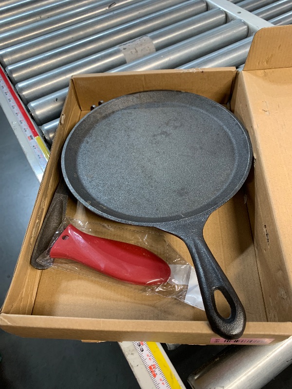Photo 1 of ***COMAL PAN ONLY***Uno Casa Cast Iron Tortilla Press 8 Inch - Bundle of Skillet for Roti / Comal Pan, Tawa / Dosa Pan Pataconera, Comales para Tortillas
