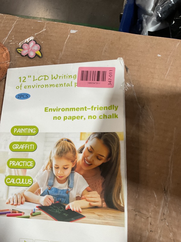 Photo 1 of [2 Pack] Genialba LCD Writing Tablet 12-Inch Colorful Doodle Board, Toddler Learning Educational Toys Gifts for 3-8 Years Old Girls and Boys, Electronic Drawing Pad for Kids (Pink&Blue)