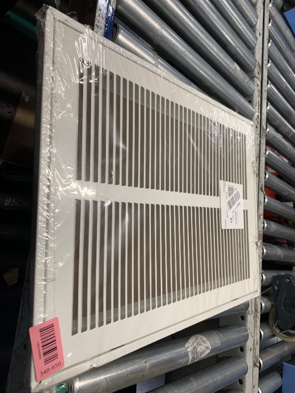 Photo 1 of ***FACTORY SEALED***Fits 14x20 Duct Opening | Steel Return Air Filter Grille by Sierra Grates | Vent Cover Grill for Sidewall and Ceiling | White Powder Coated with Frame