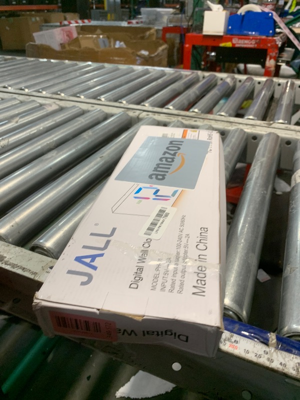 Photo 1 of *****Missing power Cable********JALL 16" Large Digital Wall Mount Clock, Count Down Timer, Alarm, Big LED, 8 RGB Color, DST, Temperature for Living Room Classroom Desk, Xmas, Birthday Gift for Senior Mom Dad (White Shell, 16 inches)