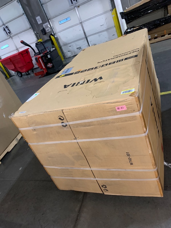 Photo 1 of ***FACTORY SEALED******TRUCK/TRAILER PICKUP ONLY***Winia WRFS26ABWD French Door Non-Dispenser Refrigerator, 26.1 Cu.Ft, White