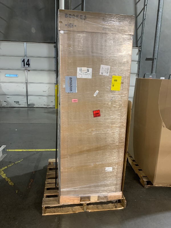 Photo 1 of ***FACTORY SEALED***BOX HAS MINOR DAMAGE ***TRUCK/TRAILER PICKUP ONLY***BODEGACOOLER Commercial Merchandiser Refrigerator,2 Glass Door Commercial Beverage Refrigerator, Beverage Display Cooler with Soft LED Light, Adjustable Shelves and 4 Strong Castors, 