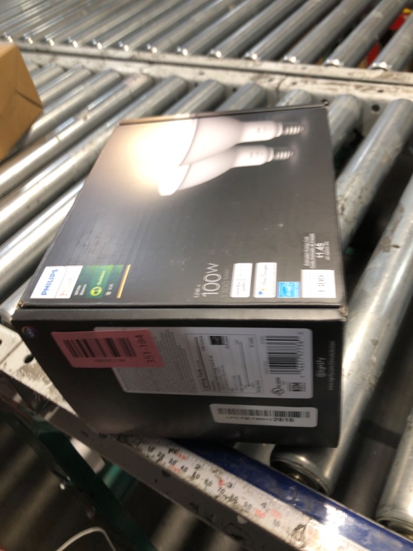 Photo 1 of ***FACTORY SEALED***Philips Hue White PAR38 LED 100W Equivalent Waterproof Dimmable Smart Wireless Flood Light Bulb (2 Pack)