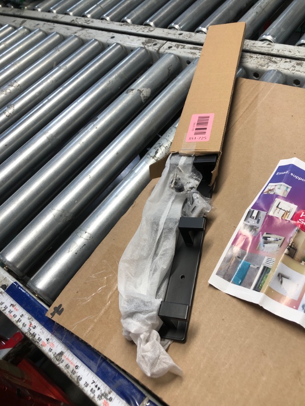 Photo 1 of ***STOCK PHOTO REFERENCE ONLY***GWAAZXGZ Black Coat Rack Wall Mount - 12.5 inch Modern Metal Hook Rail with 4 Right-Angle Hooks, Drill-Mounted Organizer for Coats, Hats, Bags in Entryway, Bathroom, Bedroom (2 Pack)