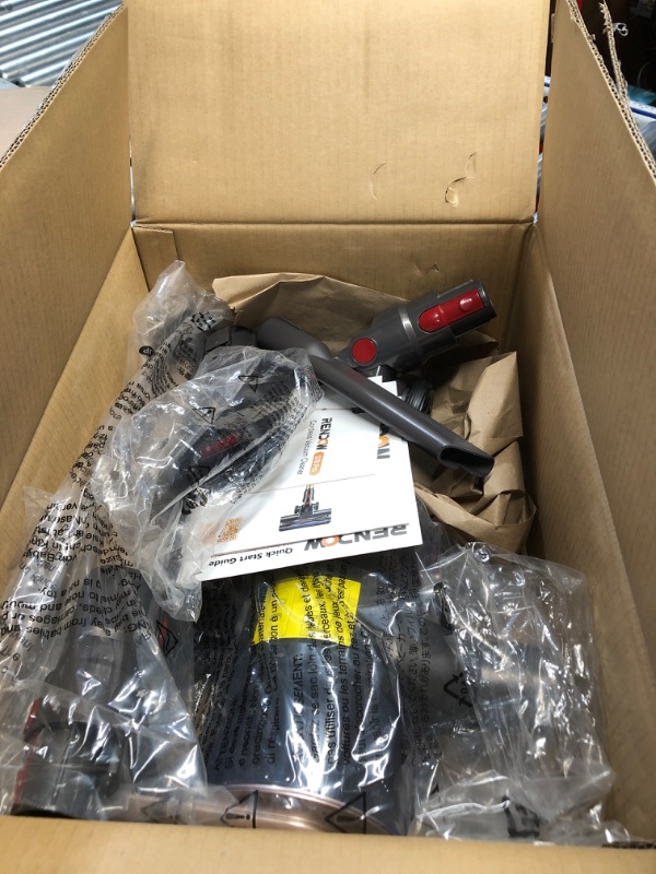 Photo 1 of ***DAMAGED - SEE NOTES/PICTURES*** RENDOW Cordless Vacuum Cleaner, 550W 45Kpa 65Mins Vacuum Cleaners for Home, Self-Standing Cordless Stick Vacuum with LED Display,Anti-Tangle Rechargeable Wireless Vacuum for Pet Hair/Carpet/Hard Floor